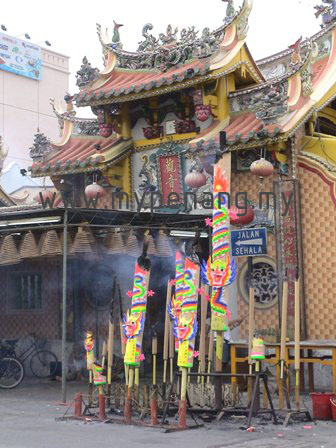 Festival of the Nine Emperor Gods at temple in Penang