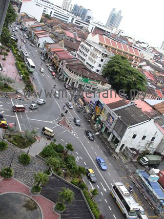 aerial view of George Town, Penang Island